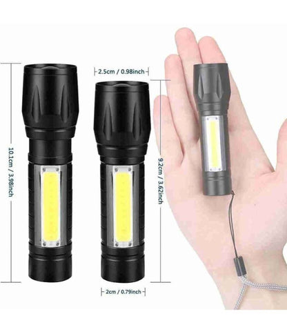 Charkee 10W Rechargeable LED Torch Waterproof Pocket Size Suitable For Camping Hiking Torch