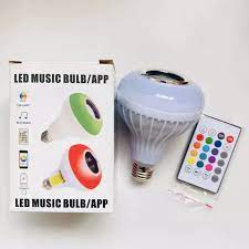 Charkee Wireless LED Fully Remote ControlLED Music Light Bulb, Bluetooth Speaker with 24 Keys Remote