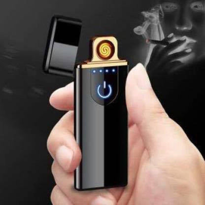 Touch Lighter Waterproof Rechargeable Electric Lighter Battery Indication Touch Screen Sensor Lighter