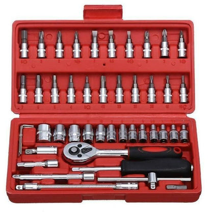 Hardware Tools- 46 in 1 Multi Purpose Combination Socket Tool Kit