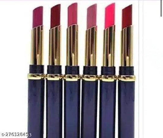 Premium Matte Lipsticks (Multicolor, Pack of 6)