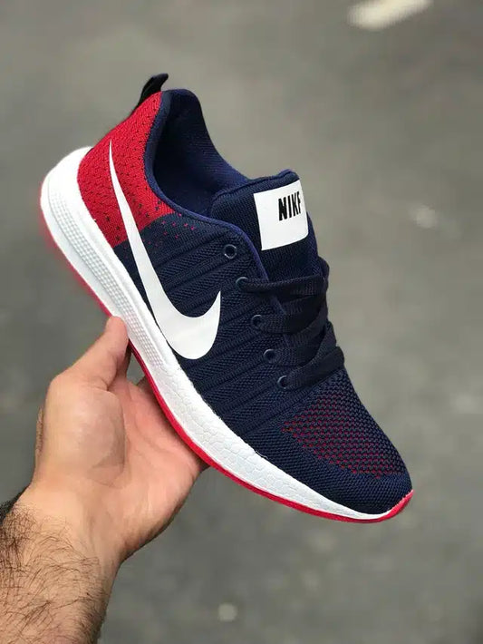 Sports Shoes for Men (Navy Blue & Red, 6)