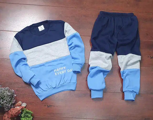 Full Sleeves Tracksuit for Boys (Blue, 4-5 Years)