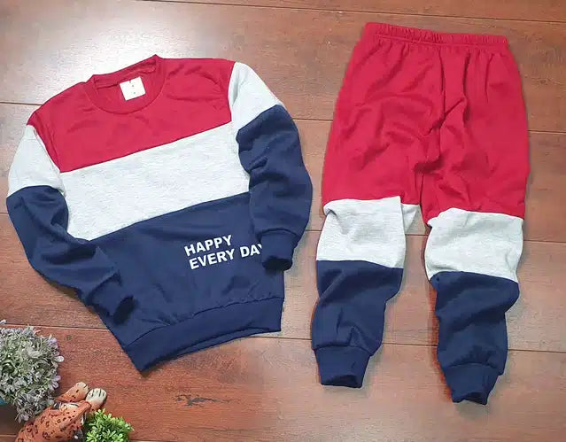 Full Sleeves Tracksuit for Boys (Multicolor, 4-5 Years)